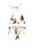 SOLY HUX Women's Floral Print Halter Triangle Tie Side Bikini Set Two Piece Swimsuits