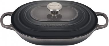 Le Creuset Enameled Cast Iron Signature Oval Casserole, 3.75 qt., Oyster