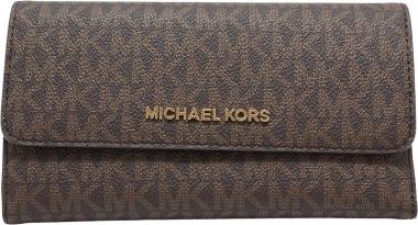 Michael Kors Women's Jet Set Travel Large Trifold Wallet