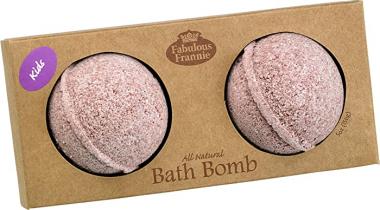 Fabulous Frannie Kid's Peace and Calm Natural, Handmade Bath Bomb Gift Set, Pure Essential Oil, Coconut Oil, Witch Hazel, Fizzies to Moisturize Skin, 2pk 2.5oz each