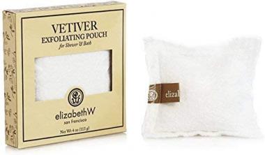 Elizabeth W Vetiver Exfoliating Bath Salts Pouch