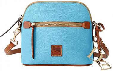 Dooney and Bourke Pebble Domed Crossbody Sky Blue