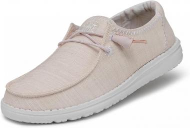 Hey Dude Women's Wendy Star Pink Size 9 | Women's Shoes | Women's Slip On Shoes | Comfortable & Light-Weight