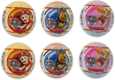 Bela, PAW Patrol Scented Bath Bombs, Bubble Bath Fizzies Gift Set for Kids - Pack of 6, Assorted Scents