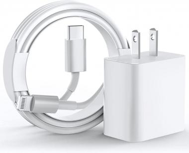 Fast iPhone Charger [Apple MFi Certifed] 10FT Long Fast Charging Type-C USB C to Lightning Cable Cord 20W Wall Charger Block Plug Compatible with iPhone 13/13 Pro Max/12/12 Pro/12 Mini/11/Xs Max/XR/X