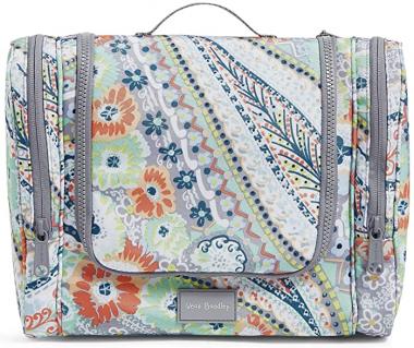 Vera Bradley Women's Recycled Lighten Up Reactive Hanging Travel Organizer Accessory