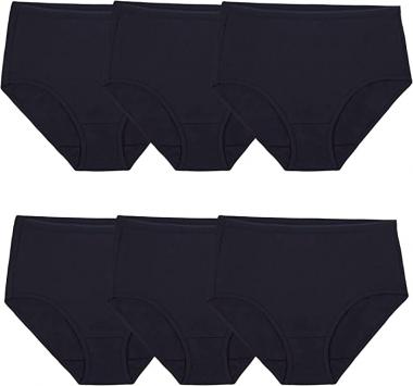 Fruit of the Loom Women's Eversoft Cotton Brief Underwear (Regular & Plus Size)