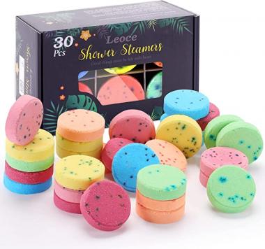 Shower Steamers, 30PCS Natural Aromatherapy Shower Steamers, Vaporizing Steam Spa Experience, Shower Bombs with Essential Oils for Relaxation, Enjoy Spa at Home - Family Pack, Gift for Men and Women