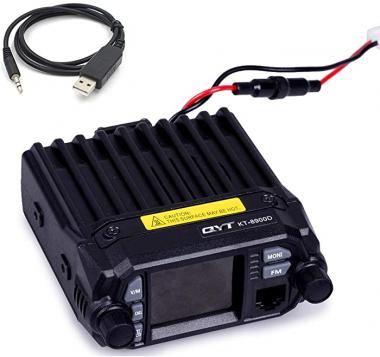 QYT KT-8900D Mobile Transceiver 25W VHF 144-148MHz UHF 420-450MHz Dual Band Quad Standby Mini Car Radio