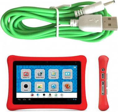 Charger Cord for Fuhu Nabi 2 II Nabi2-NV7A Nabi2-NVA Kids Tablet 8GB, USB to Barrel DC, 9 ft Green