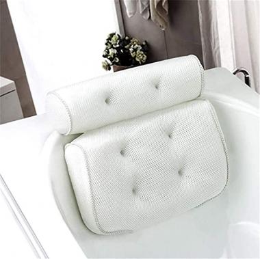 CH01 Bathtub Headrest Pillow Bath Cushion for Women, Men Bath Pillow Bathtub Pillow Non-Slip Suction Cups Spa Bathtub Cushion for Head, Neck, Back and Shoulder Support