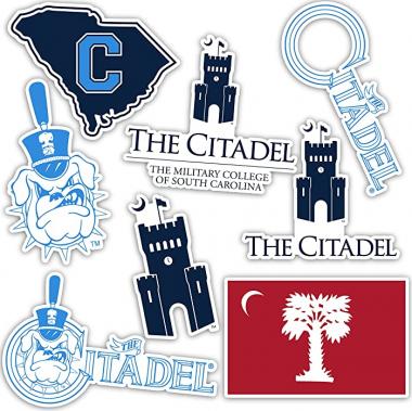 The Citadel Military College of South Carolina Bulldogs Sticker Vinyl Decal Laptop Water Bottle Car Scrapbook (Type 2)