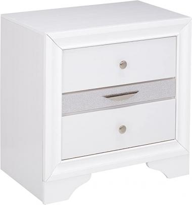 ACME Naima White Nightstand