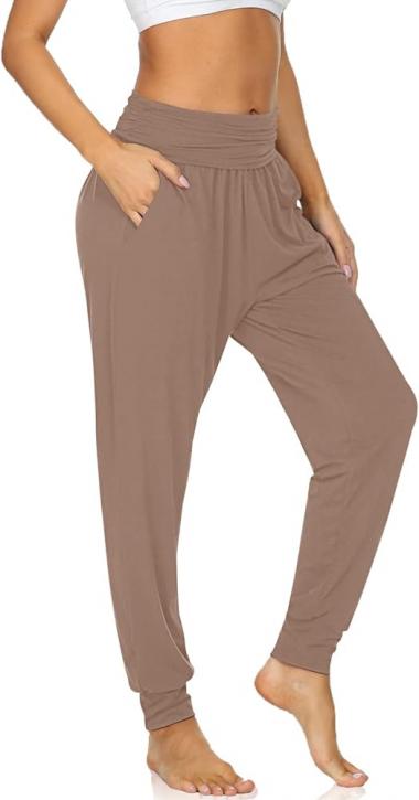 UEU Women's Cozy Yoga Joggers Pants Loose Workout Sweatpants Comfy Lounge Pants with Pockets