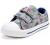 K KomForme Toddler Boys & Girls Shoes Kids Canvas Sneakers with Cartoon Dual Hook and Loops