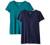 Amazon Essentials Women's Classic-Fit Short-Sleeve V-Neck T-Shirt, Pack of 2