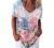 Womens Tops, Wome's Fashion Floral Printed V-Neck T Shirts Short Sleeve Summer Tshirts Loose Cute Graphic Tees Blouses