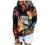 Hoodies for Women Tie Dye Button Down Sweatshirts Drawtsring Pullovers Oversized Hooed Shirts Tops with Pockets