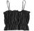 SOLY HUX Women's Ruffle Trim Tie Back Backless Cami Crop Top