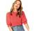 SheIn Women's Puff Sleeve Casual Solid Top Pullover Keyhole Back Blouse