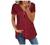 Plus Size Cold Shoulder Tops for Women Sexy Lace V Neck Short Sleeve T Shirts Casual Zipper Hollow Tunic Loose Tee Top