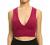 Venbond Women's Sexy Sleeveless Seamless Crop Top Deep Plunge V Neck Ribbed Tank Top with Removable Pads