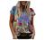 Graphic Tees for Women Round Neck Abstract Face Vintage Aesthetic Printing Short Sleeve T-Shirts Casual Summer Blouses