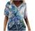 T Shirts for Women V-Neck Aesthetic Marble Pattern Short Sleeve Summer Tops Retro Boho Print Graphic Tees Loose Blouse