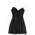 ZAFUL Women's Sexy Mini Party Club Satin Dress Spaghetti Strap Cowl Neck Slip Short Dress