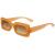 SOJOS Retro 90s Nude Rectangle Sunglasses For Women Trendy Chunky Glasses Pebble SJ2160