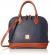 Dooney & Bourke Zip Zip Satchel Pebble Grain Leather Shoulder Bag Purse Handbag