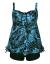 Septangle Women Plus Size Bathing Suits Paisley Print Two Piece Swimsuit Tankini Swimwear