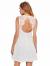 SheIn Women's Sleeveless Lace Applique Cocktail Backless Party Flare Mini Dress