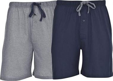 Hanes Men's 2-Pack Knit Sleep Pajama Drawstring Shorts