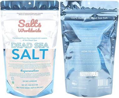 Authentic Premium Dead Sea Salt Imported from Israel - 1KG - Israel Dead Sea Salt The Best Bath Salt