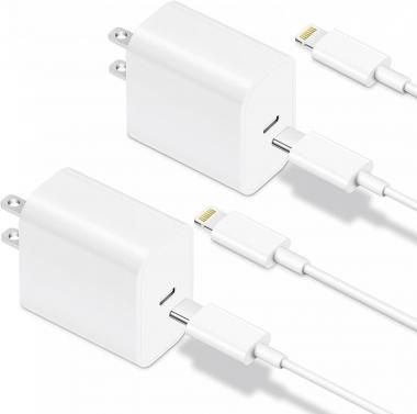 iPhone Charger Fast Charging, Apple MFI Certified, 2PACK 20W PD iPhone 13 14 12 11 Charger with 6FT USB C to Lightning Cable USB C Charger Block Compatible with iPhone 13/12/11 Pro Max,Pro/XR/iPad