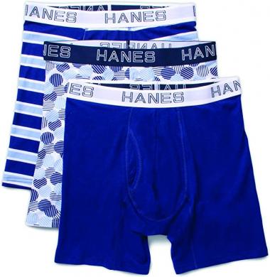 Hanes Ultimate Men's Comfort Flex Fit Odor Control Boxer Briefs (3 Pack)