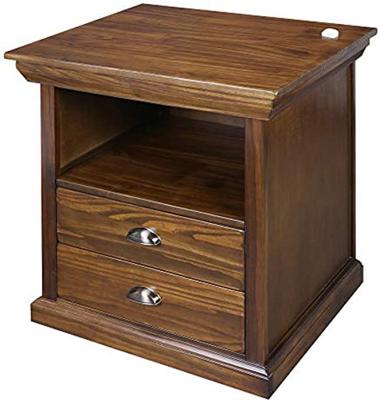 Casual Home Lincoln Nightstand Compartment, Concealment Furniture, Mocha