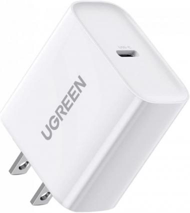 UGREEN 20W USB C Charger PD Fast Charger Block USB-C Wall Charger Power Adapter Compatible with iPhone 14/14 Pro Max/iPhone 13/12 Pro Max/SE/11, Pixel, Galaxy S21/S20/Note 10, iPad Mini/Pro