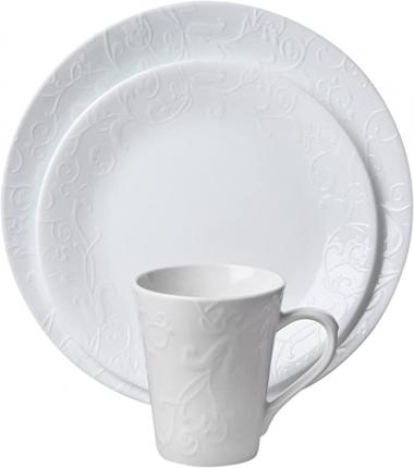 Corelle Embossed Bella Faenza 16pc Dinnerware Set