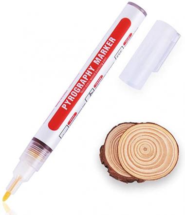 Wood Burning Pen Marker Scorch Pen Maker Chemical Wood Burning Pen for DIY Wood Painting Replace Wood Burning Iron Tool for Pyrography Suitable for Beginners,Adults,Kids