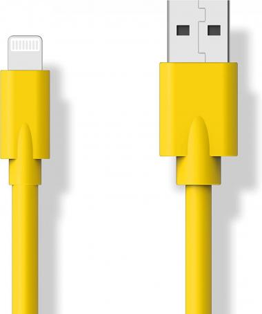 Easonunion USB 2.0 to Lightning Cable Charger Cord MFi Certified for iPhone 12 11 Pro Max X XR XS 8 (Yellow)