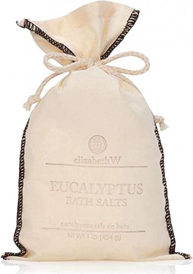 ElizabethW, Eucalyptus Bath Salts in Bag, 16 Ounces