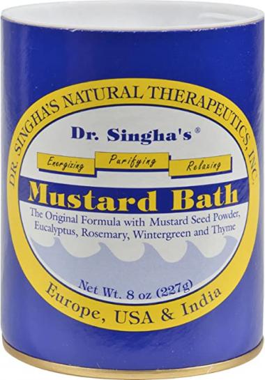 Dr. Singhas Mustard Bath - Helpful with Stress - Muscle and Joint Soreness - 8 oz