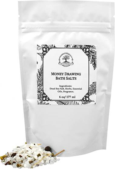 Money Drawing Herbal Bath Salts 6 oz Hoodoo Voodoo Wicca Pagan Magick