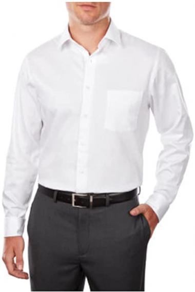 Van Heusen Men's Regular Fit Poplin Solid Spread Collar Dress Shirt