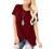 SAMPEEL Women's Casual Shirts Twist Knot Tunics Tops