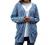 GRECERELLE Women's Loose Open Front Long Sleeve Solid Color Knit Cardigans Sweater Blouses with Pockets