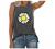 Workout Tops for Women Summer Sunflower Printed Graphic Sleeveless T Shirts Tank Top Casual Loose Cute Vest Tee Blouse