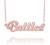 Infinite Memories Personalized Monogram Pendant Custom Name Necklace Customizec Nameplate